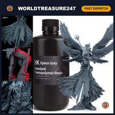 8K Standard 3D Printer Resin - High Precision, Space Grey, 1000g for Stunning Pr picture
