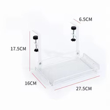 Under Desk Cable Management Tray No Drill Wire Organizer Steel Cord Storage Rack picture