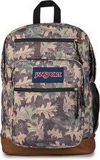JanSport Cool Backpack Woodland Camo 15in Laptop Sleeve 2 Compartment Book Bag picture