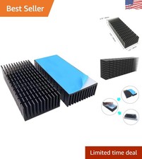 Aluminum Heatsink Kit 100mm x 40mm with Thermal Conductive Tape for Electronics picture