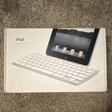 Apple iPad Keyboard Dock White Wired English QWERTY A1359 MC533LL/A 1/2/3 gen picture