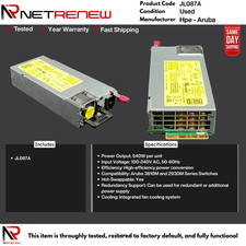 HPE JL087A Aruba 110-240VAC Power Supply picture