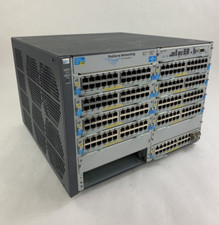 HP ProCurve J8698A 5412zl 8x J8702A 1x J8705A Gig PoE Network Switch Tested picture