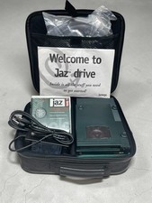 Vintage Iomega Jaz 1GB Drive V1000S w/SCSI Cable  & Leather Carrying Case Bundle picture