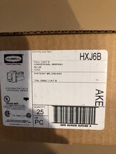 (A) Hubbell HXJ6B CAT6 UNIVERSAL WIRING BLUE 25 PACK picture