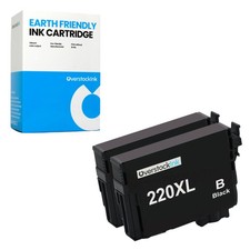 2PK T220XL 220XL Black Ink Cartridges Fits Epson Workforce WF2630 WF2650 WF2660 picture