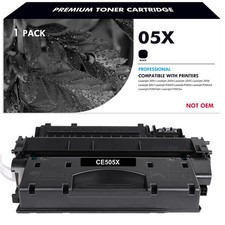 1x CE505X 05X Black Toner Cartridge for HP LaserJet P2055dn P2050 P2055 Printer picture