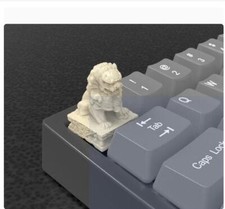 Chinese Style Lion Head Keycap Resin Fancy Key Cap For Cherry MX Keyboard New  picture