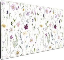 Cute Flower Mouse Pad Aesthetic Extended Large XXL Desk Mat 31.5x15.75 In picture
