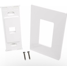 Tripp Lite 1-port Wall Plate Keystone Cat6 Faceplate 1 Single Gang White picture