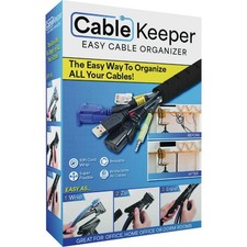 2-Pack Cable Keeper Cord Organizer, 10-Foot Adjustable Cord Cover, Incl Zip Tool picture