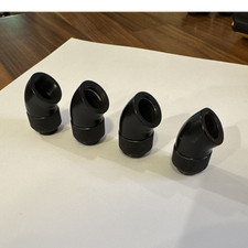 EKWB EK-AF Classic Angled 45 degree fittings, Black (4 count) picture