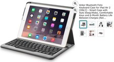 LOT of FOUR Anker A7722 Bluetooth Folio Keyboard Case For iPad Air 2 picture