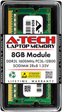 8GB DDR3/DDR3L 1600Mhz PC3L-12800 (PC3-12800) CL11 SODIMM 2Rx8 1.35V 204-Pin Non picture
