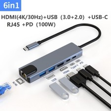 USB C Type C Hub Ethernet Multiport Adapter For MacBook Pro/Air iPad Pro Laptop picture