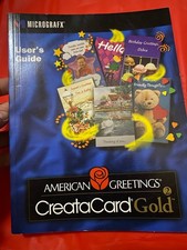 American Greetings CreataCard Gold 2 User's Guide~Vintage 1997 MICROGRAFX Manual picture