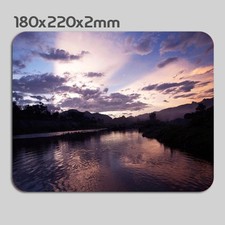 Landscape scenery Lake Horizon Anti slip COMPUTER MOUSE PAD 9 X 7inch  picture
