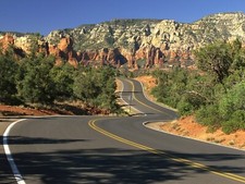 Landscape road mountains badlands usa asphalt Custom Gaming Mat Desk picture