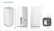 WHITE - LINKSYS VELOP ATLAS WIFI 6 ROUTER HOME WIFI MESH SYSTEM, DUAL-BAND, picture