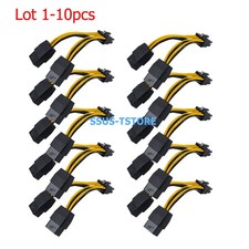 Lot Dual 8 Pin Female to 8 Pin Male Adapter Cable For NVIDIA Tesla K80 M40 P100 picture