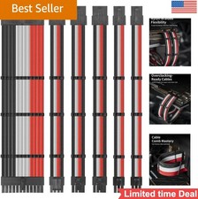 PSU Cable Extension Kit Sleeved 16 AWG 24 Pin 8 Pin 6 Pin 4+4 Pin ATX EPS PCIe picture