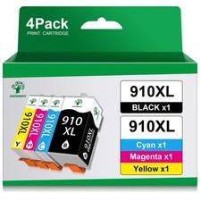 4Pack 910 XL 910XL Ink Cartridges for HP 910 OfficeJet Pro 8015 8020 8025 8028 picture