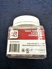 (QTY 100) ADI PRO 0E-CAT6RJ45J Pass Through CAT6 RJ45 Connector 24-23 AWG picture