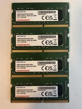 Lot of 4 ADATA 16GB DDR4-3200 SO-DIMM 64GB PC4-25600 Laptop RAM picture