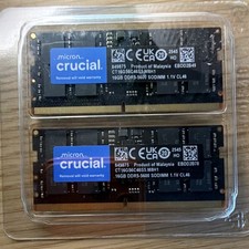 Crucial 32GB (2x16GB) DDR5-5600 PC5-44800 SO-DIMM 262-Pin CT16G56C46S5.M8H1 picture