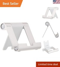 Luxurious Multi-Angle Portable Stand for Tablets and Phones - Silver Edition picture