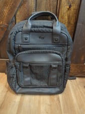 Solo Bradford Executive Collection Laptop Backpack Bag Bookbag Carry On Black picture