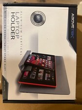 vertical laptop holder. 3 slots. Computer, Tablet and phone picture