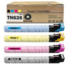 ** NEW Konica Minolta Toner | TN-626 / TN-328 | Black/Color | Compatible | 4-Pak picture
