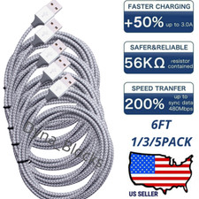 6FT USB Charger Cable Cord For iPhone 13 12 11 PRO XR X XS MAX 8 7 6 6S 5 PLUS picture
