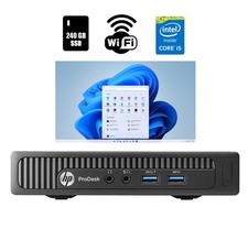 HP ProDesk 600 G1 Micro Computer Core i5 16GB Ram 240GB SSD Wi-Fi Windows 11 Pro picture