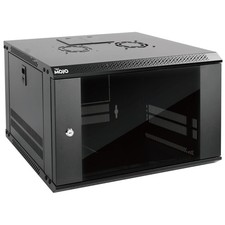 Black Wall Mount Server Cabinet, Standard Glass Door picture