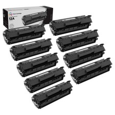 LD 9PK Comp Black Laser Toner Cartridge for HP 12A Q2612A LaserJet 1022nw 3015 picture