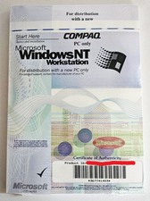 Microsoft Windows NT Workstation 4.0 w/ Product ID ~ NEW ~ CD-ROM OEM Software picture