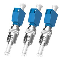 Poyiccot 3-Pack ST to LC Adapter, Single Mode 9/125um ST/UPC Male 10 cm picture