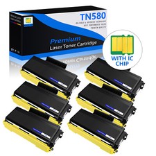 6x High Yield TN580Toner Cartridge for Brother HL-5200 HL-5240 HL-5240LT HL-5250 picture