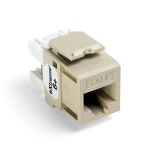 4pk Leviton Cat 6, IVORY Extreme 61110-RI6 Snap in Connector      **SHIPS FREE** picture