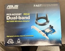 ASUS PCE-AC55BT B1 Dual Band AC1200 Bluetooth 4.2 Wireless Network PCIe Adaptor picture