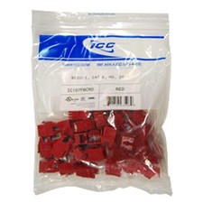 ICC MODULE CAT 6 HD 25PK RED IC107F6CRD UPC 633758035989 picture