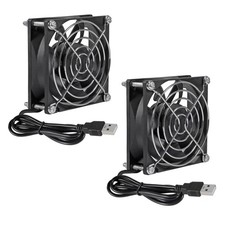 2Pcs USB Fan DC 5V 8025 80MM Cooling 80x80x25mm 2pcs 8025 picture