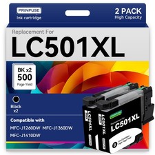 LC501XL Ink Cartridges High Yield Replacements for Brother LC501 Ink Cartridg... picture