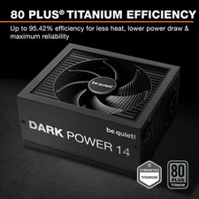 be quiet Dark Power 14 1000W ATX 3.1 Power Supply | 80 Plus Titanium Efficiency picture