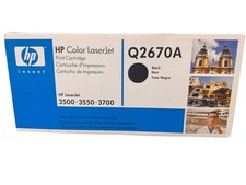 Genuine HP Q2670A 308A Black Toner Cartridge OEM HP LaserJet 3500 3550 3700 picture