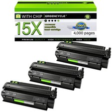 Greencycle 15X Toner Cartridge for HP C7115X Q2613X 1200 3380 3 Pack picture