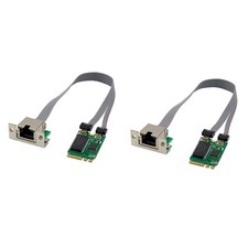 2X  PCIE  Card M.2 A+E to RTL8111F Gigabit Ethernet Card Single Port RJ459024 picture