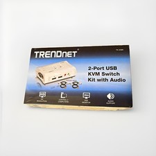 TRENDnet TK-209K 2-Port USB to VGA KVM Switch Kit w/ Audio, 4 ft, Black picture